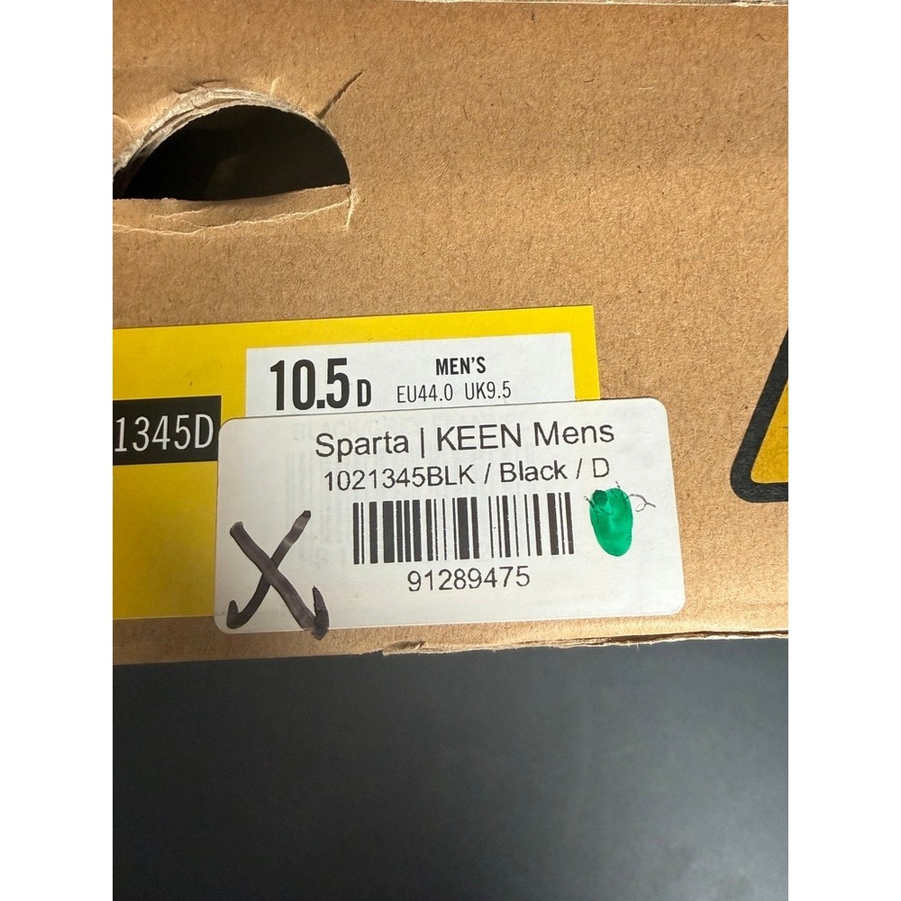 KEEN New Work Shoes Safety Toe Sparta Mens 10.5 Black EH Warehouse Service Jobs - Picture 6 of 8